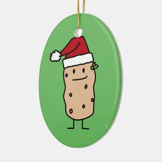 De Aardappels die van de aardappel Gelukkige het Keramisch Ornament (Links)