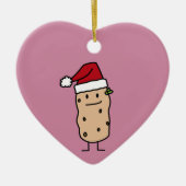 De Aardappels die van de aardappel Gelukkige het Keramisch Ornament (Voorkant)