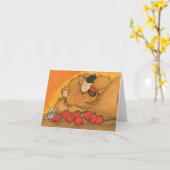 De aardbei draagt/neemt nota van Kaart (Gele Bloem)