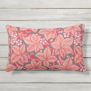 De Aardbeien van de Jugendstil en Bladeren, het Buitenkussen