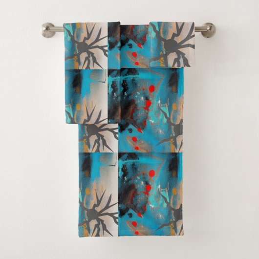 De aardbeving bad handdoek (Insitu)