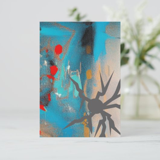 De aardbeving bedankkaart (Staand voorkant)