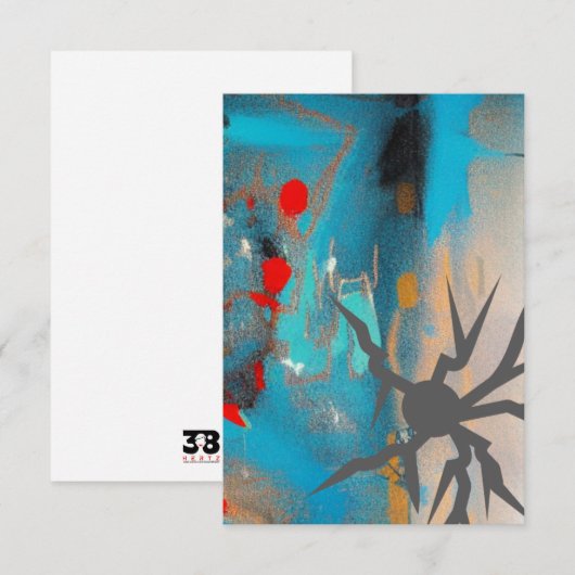 De aardbeving bedankkaart (Voorkant / Achterkant)