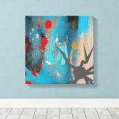 De aardbeving canvas afdruk (Insitu (Houten vloer))