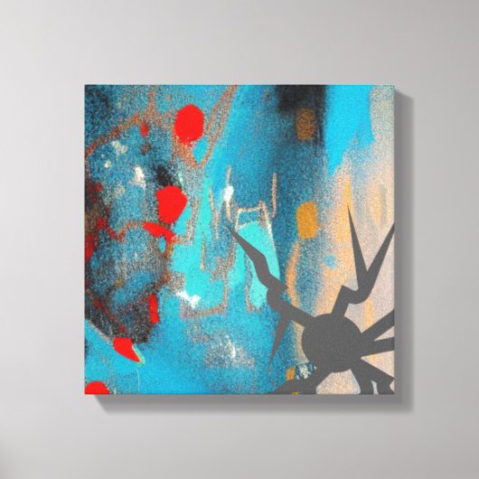 De aardbeving canvas afdruk (Voorkant)