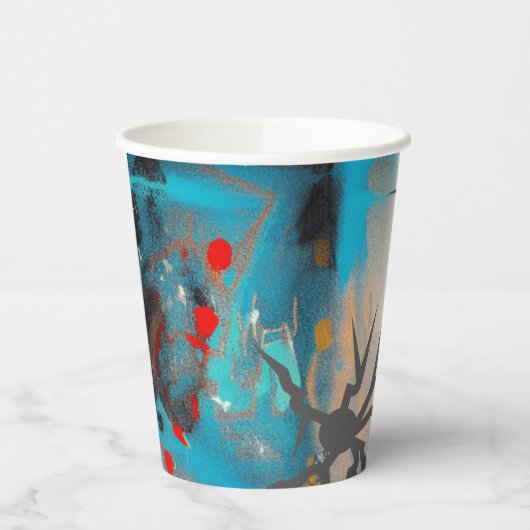 De aardbeving papieren bekers (Links)