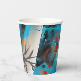 De aardbeving papieren bekers