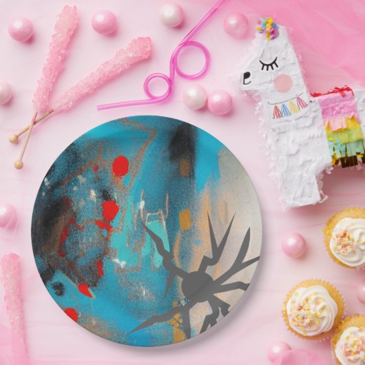 De aardbeving papieren bordje (Feest)