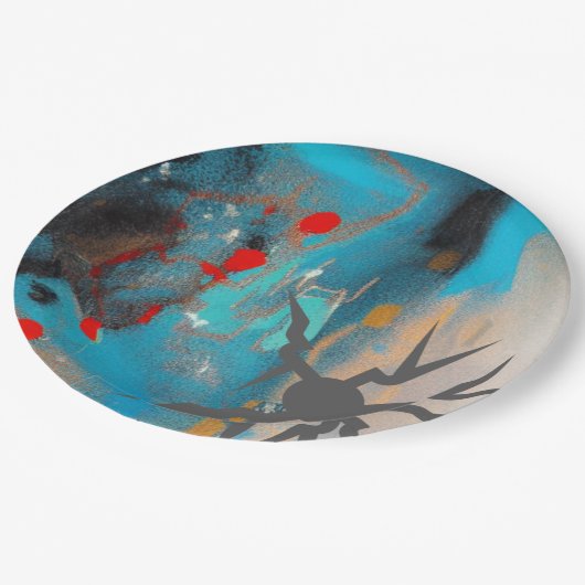 De aardbeving papieren bordje (Gekanteld)