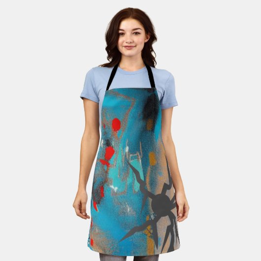 De aardbeving schort (Gedragen)