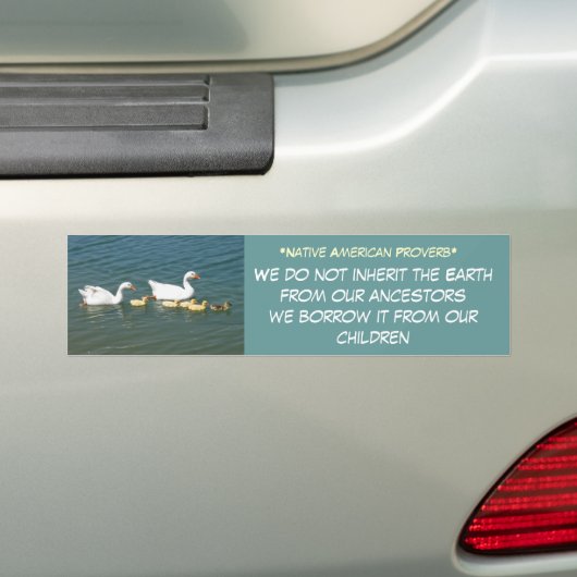 de aardbumpersticker erven bumpersticker (Op auto)