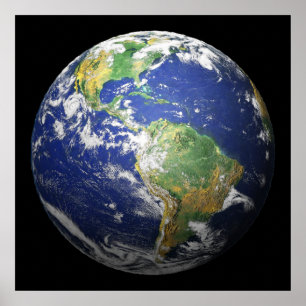 De aarde - 3D-effect Poster