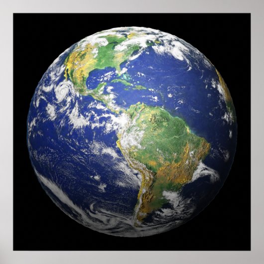 De aarde - 3D-effect Poster (Voorkant)