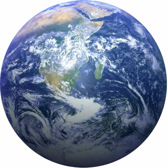 De aarde - 3D-effect Staand Fotobeeldje (Voorkant)