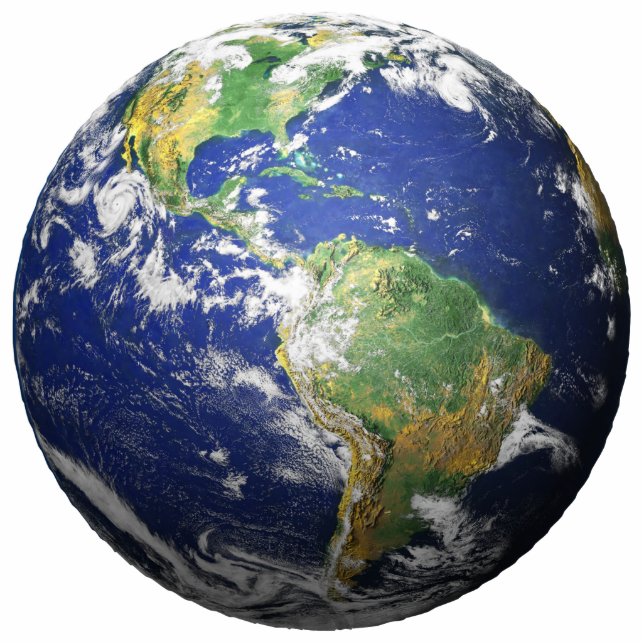 De aarde - 3D Staand Fotobeeldje (Voorkant)