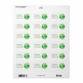 De aarde beschermen etiket (Full Sheet)
