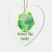 De aarde beschermen keramisch ornament (Links)