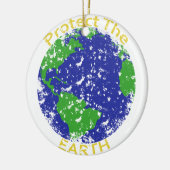 De aarde beschermen keramisch ornament (Links)