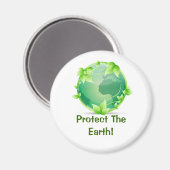De aarde beschermen magneet (Voorkant / Achterkant)