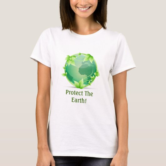 De aarde beschermen t-shirt (Voorkant)