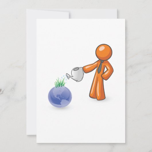 De aarde bewateren kaart (Voorkant)