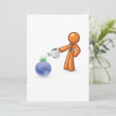 De aarde bewateren kaart (Staand voorkant)