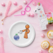 De aarde bewateren papieren bordje (Feest)