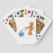De aarde bewateren pokerkaarten (Achterkant)