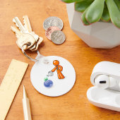 De aarde bewateren sleutelhanger