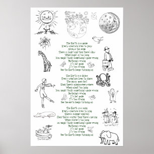 De aarde blijft draaien poster