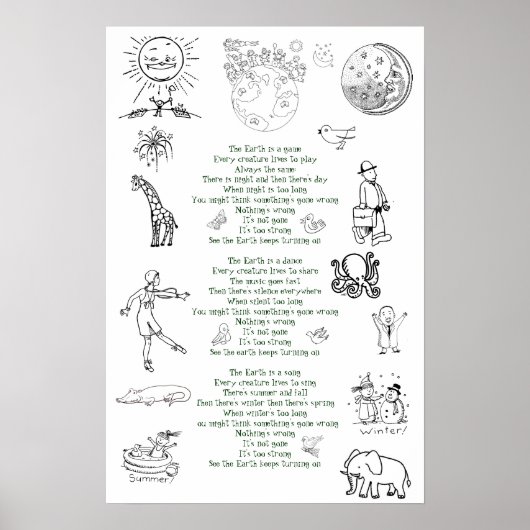 De aarde blijft draaien poster (Voorkant)