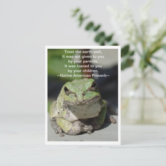 De Aarde Briefkaart (Staand voorkant)