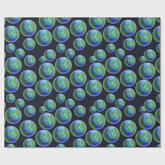 De Aarde Cadeaupapier (Vlak)