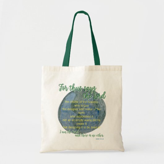 De Aarde Die Hij Vormde Tote Bag (Voorkant)