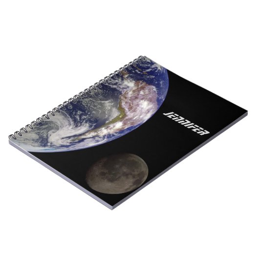 De aarde en de maan notitieboek (Linkerzijde)