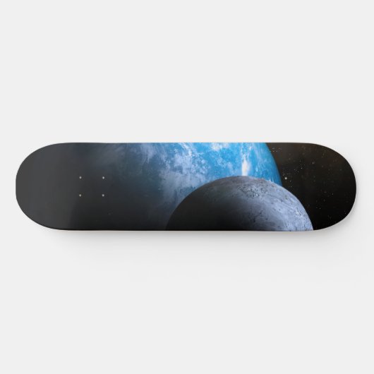 De aarde en de maan skateboard (Horizontaal)