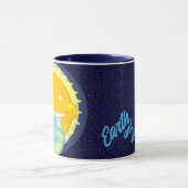 De aarde en haar metgezel mok (Midden)