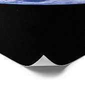 De aarde gezien van Apollo 17 o.b.a. de blauwe mar Poster (Hoek)