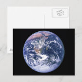 De aarde gezien van Apollo 17 ook bekend als The B Briefkaart (Voorkant / Achterkant)