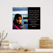 De aarde goed behandelen | Gevist Poster van het d (Keuken)