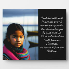 De aarde goed behandelen | Geviste dorpsmeisjes Fotoplaat