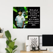 De aarde goed behandelen | Tropische jongen Poster (Thuiskantoor)