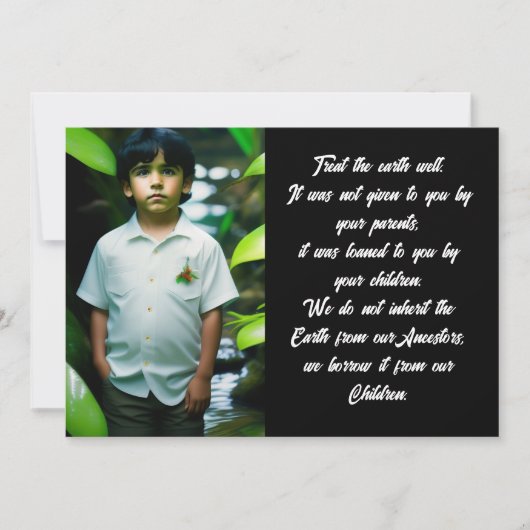 De aarde goed behandelen | Tropische paddestoelen Kaart (Voorkant)