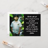 De aarde goed behandelen | Tropische paddestoelen Kaart (Voorkant / Achterkant in situ)