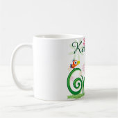 De aarde groen houden koffiemok (Links)