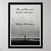 De aarde heeft muziek... Shakespeare quote Poster (Voorkant)