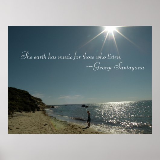 De aarde heeft muziek voor hen die Poster beluiste (Voorkant)