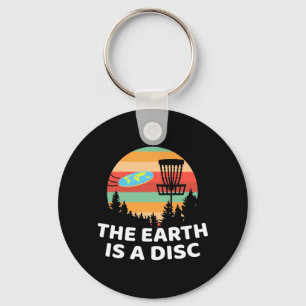 De aarde is een discgolf sleutelhanger