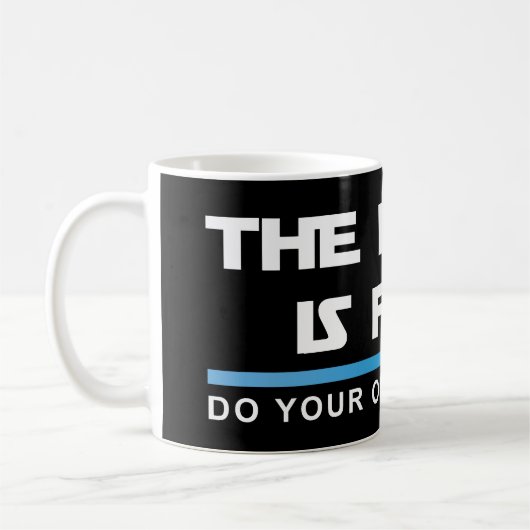 DE AARDE IS EEN FLAT Koffie-Mok Koffiemok (Links)