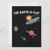 De aarde is een platte humoristische theorie kaart (Voorkant)